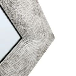 Silver Raised Dots Framed Wall Mirror, 24x58 10 Silver Raised Dots Framed Wall Mirror, 24x58 -Athome Sales silver raised dots framed wall mirror 24x58 4