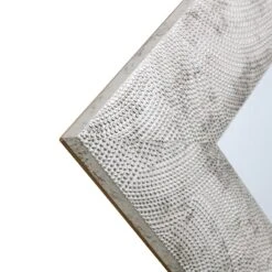 Silver Raised Dots Framed Wall Mirror, 24x58 11 Silver Raised Dots Framed Wall Mirror, 24x58 -Athome Sales silver raised dots framed wall mirror 24x58 5