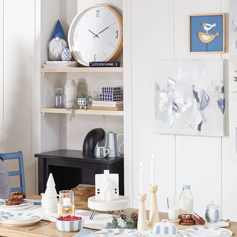 Small Wooden Wall Clock, 24" 4 Small Wooden Wall Clock, 24" - Image 2