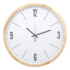 Small Wooden Wall Clock, 24"