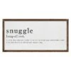Snuggle Definition Wall Sign, 12x24 -Athome Sales snuggle definition wall sign 12x24 1