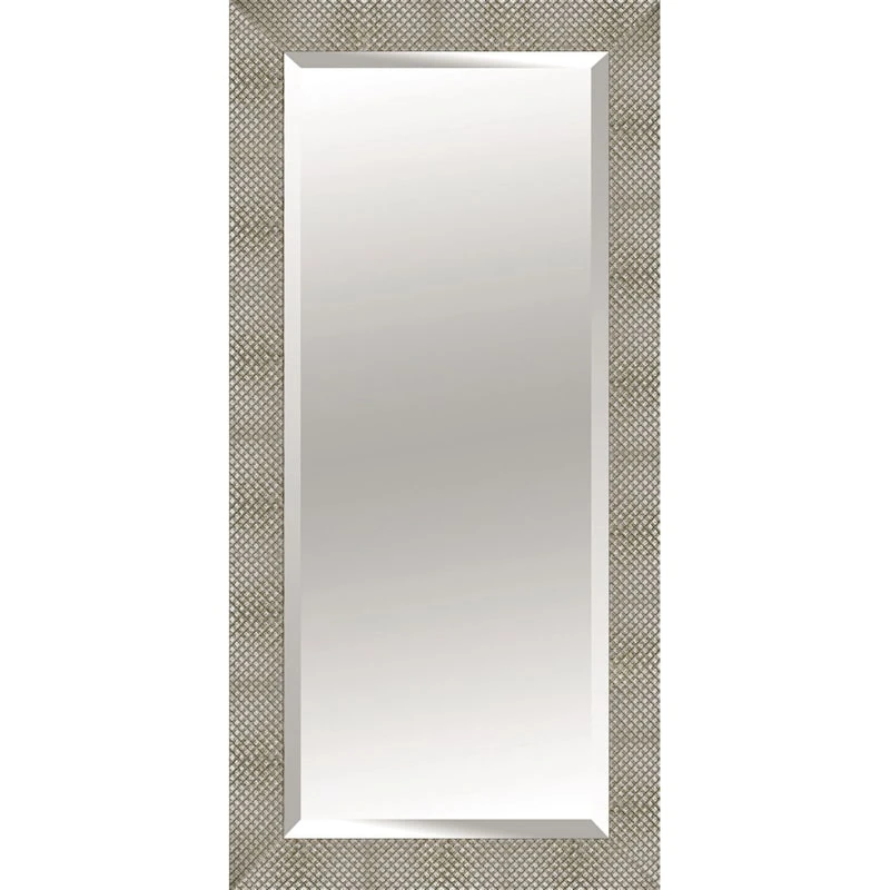 Solid Silver Wood Nest Floor Mirror, 32x68 3 Solid Silver Wood Nest Floor Mirror, 32x68