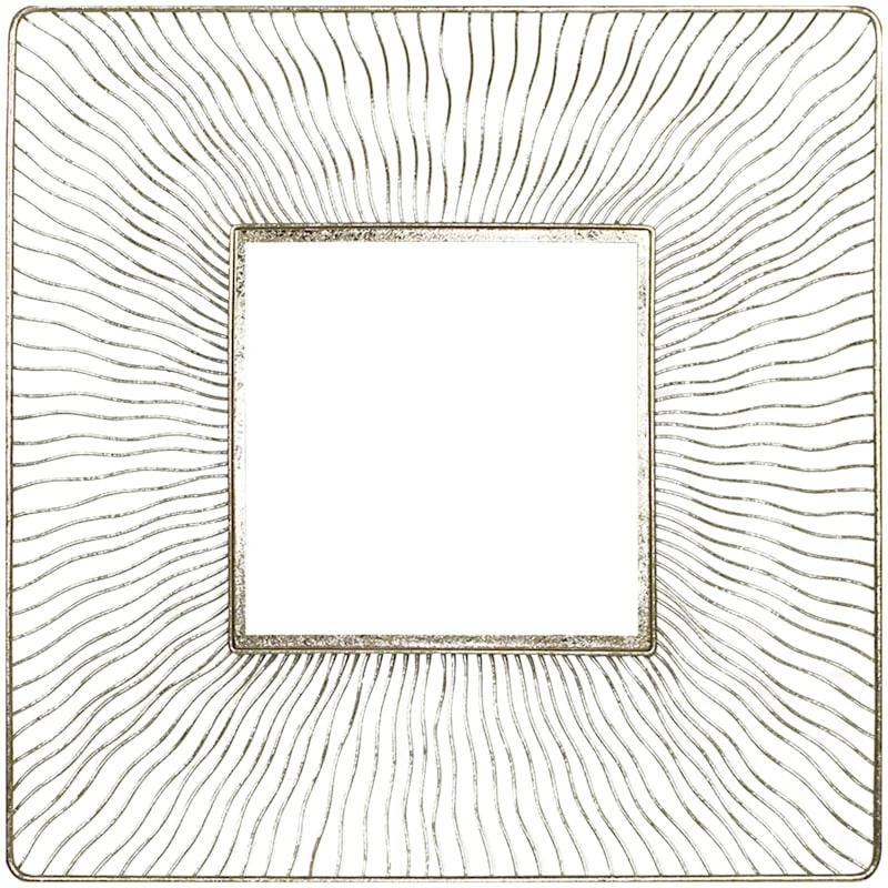 Square Wire Framed Wall Mirror, 27x28 3 Square Wire Framed Wall Mirror, 27x28