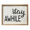 Stay Awhile Wall Sign, 16x20