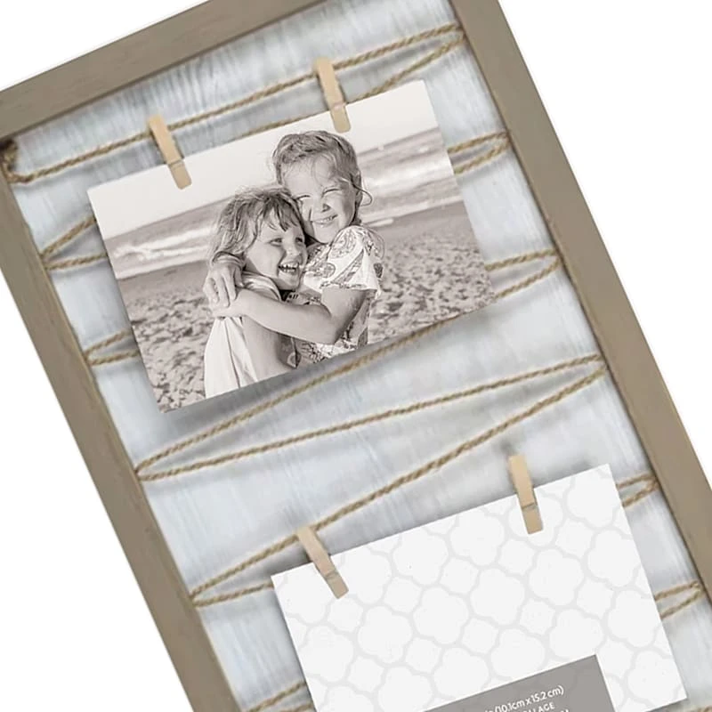 String Collage With Clothespin Photo Clips, 10x28 4 String Collage With Clothespin Photo Clips, 10x28 - Image 2