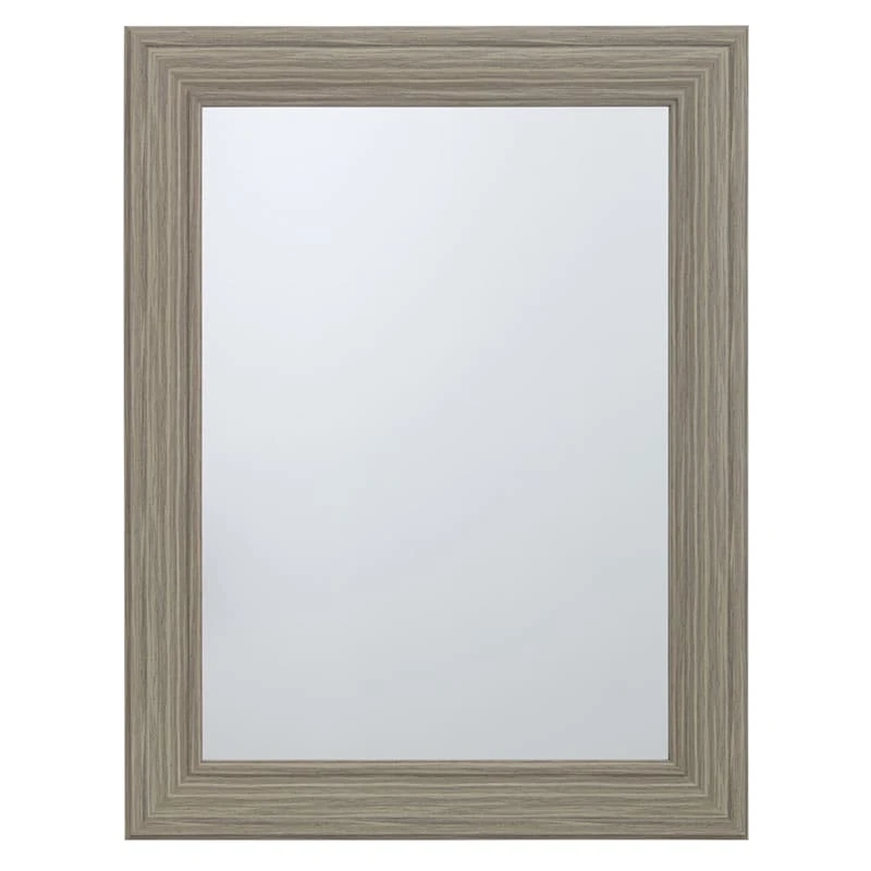 Tan Framed Wall Mirror, 22x28 3 Tan Framed Wall Mirror, 22x28