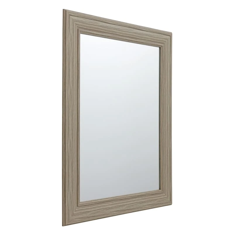 Tan Framed Wall Mirror, 22x28 4 Tan Framed Wall Mirror, 22x28 - Image 2
