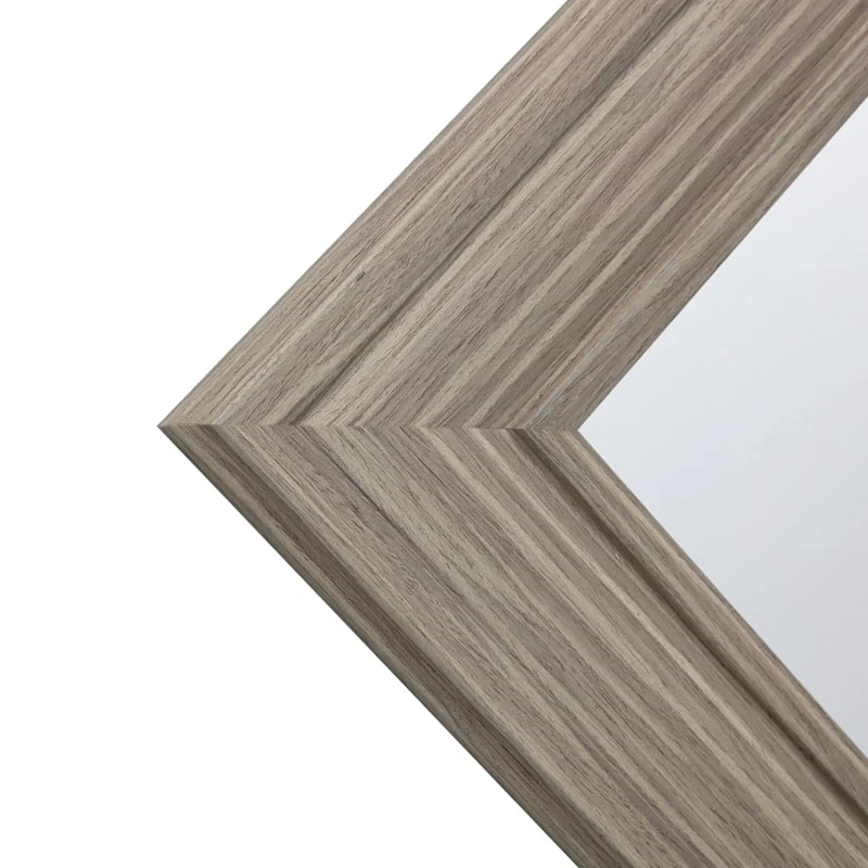 Tan Framed Wall Mirror, 22x28 5 Tan Framed Wall Mirror, 22x28 - Image 3