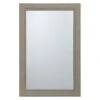 Tan Framed Wall Mirror, 24x36 -Athome Sales tan framed wall mirror 24x36 1