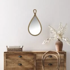 Teardrop Shaped Wall Mirror, 11x22 -Athome Sales teardrop shaped wall mirror 11x22 2