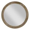 Thin Wood Round Wall Mirror, 24" 2 Thin Wood Round Wall Mirror, 24" -Athome Sales thin wood round wall mirror 24