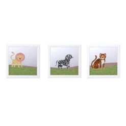 Tiny Dreamers 3-Piece Animal Wall Mirror Set, 12"