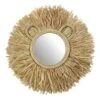 Tiny Dreamers Lion Raffia Wall Mirror, 20" 2 Tiny Dreamers Lion Raffia Wall Mirror, 20" -Athome Sales tiny dreamers lion raffia wall mirror 20