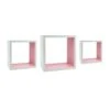 Tiny Dreamers Pink Wall Cube Set, 9x4 2 Tiny Dreamers Pink Wall Cube Set, 9x4 -Athome Sales tiny dreamers pink wall cube set 9x4 1