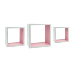Tiny Dreamers Pink Wall Cube Set, 9x4