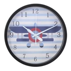 Tiny Dreamers Plane Wall Clock, 12"