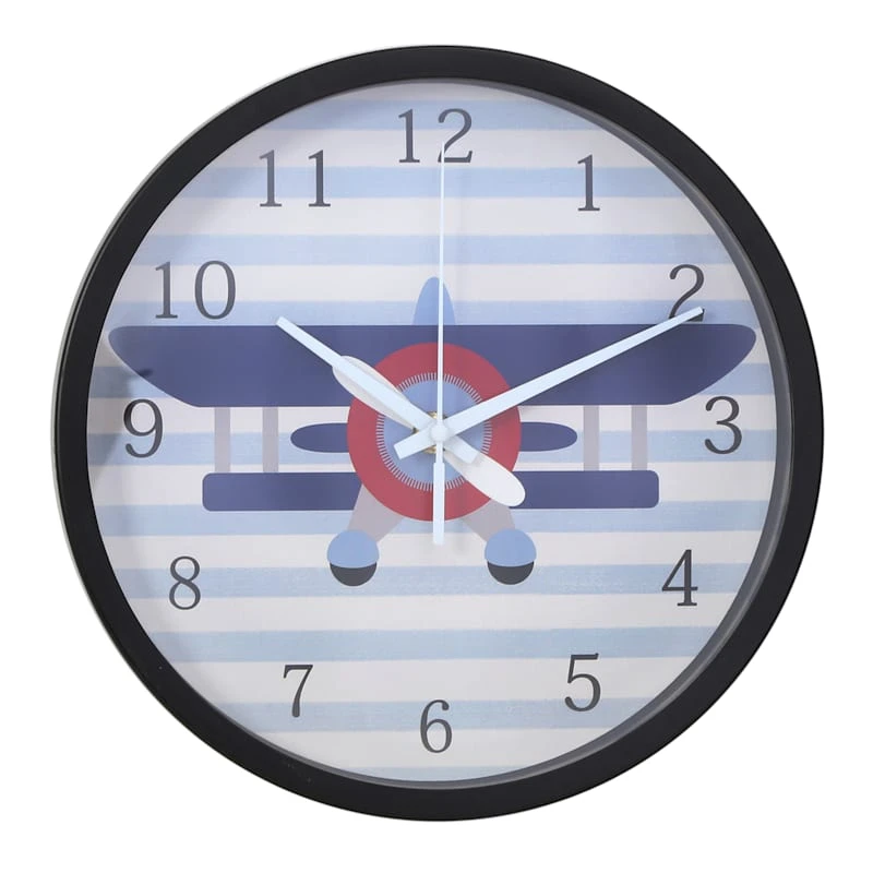 Tiny Dreamers Plane Wall Clock, 12" 3 Tiny Dreamers Plane Wall Clock, 12"