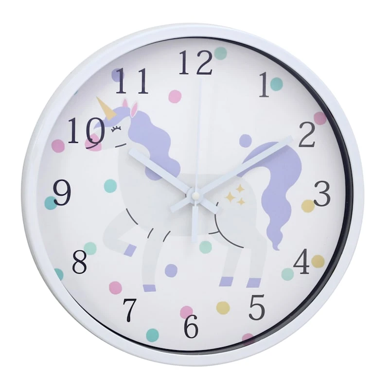 Tiny Dreamers Unicorn Clock, 12" 3 Tiny Dreamers Unicorn Clock, 12"