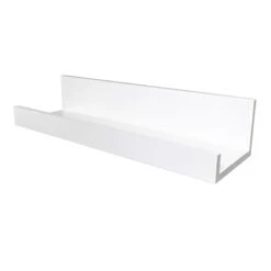 Tiny Dreamers White Wooden Wall Ledge, 24"