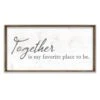 Together Is My Favorite Place To Be Framed Canvas Wall Sign, 37.5x19.5 -Athome Sales together is my favorite place to be framed canvas wall sign 37.5x19.5