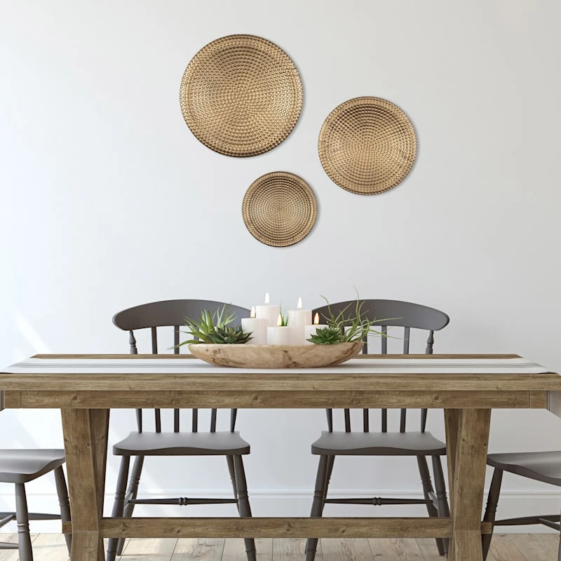 Tracey Boyd 3-Piece Metal Plate Set Wall Decor 7 Tracey Boyd 3-Piece Metal Plate Set Wall Decor - Image 5