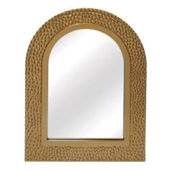 Tracey Boyd Brass Arch Wall Mirror, 24x32