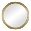 Tracey Boyd Gold Ribbed Wall Mirror, 34"