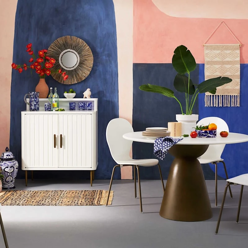 Tracey Boyd Natural Seagrass Round Wall Mirror, 24" 4 Tracey Boyd Natural Seagrass Round Wall Mirror, 24" - Image 2