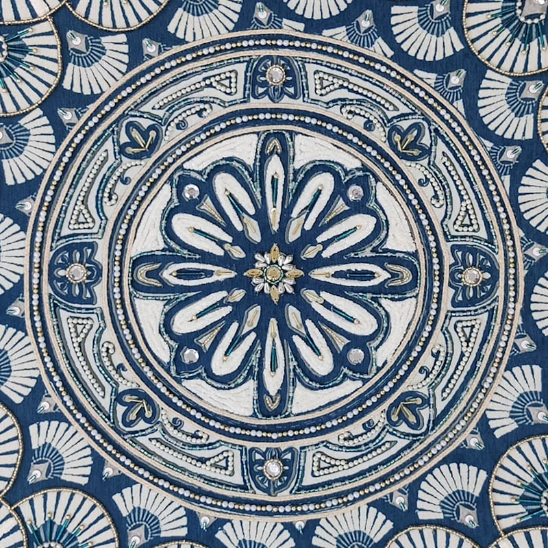 Tracey Boyd Ornate Embroidered Wall Decor, 24" 4 Tracey Boyd Ornate Embroidered Wall Decor, 24" - Image 2