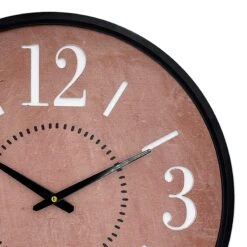 Tracey Boyd Red Metal Wall Clock, 20" 8 Tracey Boyd Red Metal Wall Clock, 20" -Athome Sales tracey boyd red metal wall clock 20 2