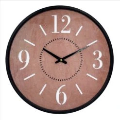 Tracey Boyd Red Metal Wall Clock, 20"