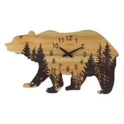 Ty Pennington Bear Shape Wall Clock, 20x11