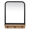 Ty Pennington Black Framed Wall Mirror With Shelf & Hooks, 15x20 2 Ty Pennington Black Framed Wall Mirror With Shelf & Hooks, 15x20 -Athome Sales ty pennington black framed wall mirror with shelf hooks 15x20 1