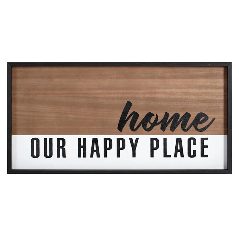 Ty Pennington Framed Home Our Happy Place Wall Sign, 30x15 3 Ty Pennington Framed Home Our Happy Place Wall Sign, 30x15