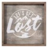 Ty Pennington Framed Let's Get Lost Wall Sign, 12"