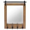 Ty Pennington Metal With Hooks Wall Mirror, 24x31 2 Ty Pennington Metal With Hooks Wall Mirror, 24x31 -Athome Sales ty pennington metal with hooks wall mirror 24x31 1