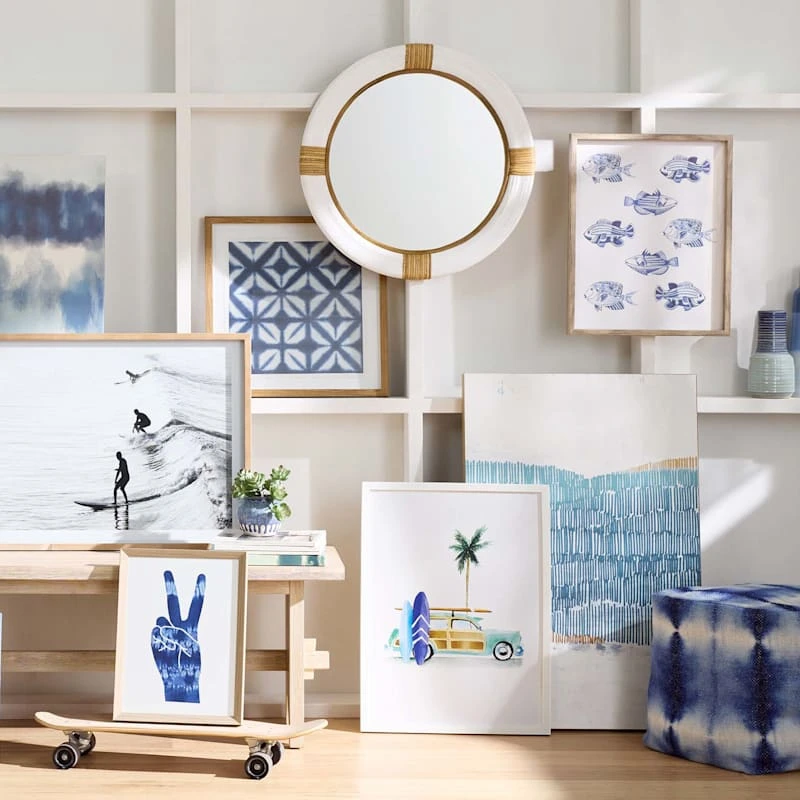 Ty Pennington Nautical Round Wall Mirror, 24" 4 Ty Pennington Nautical Round Wall Mirror, 24" - Image 2