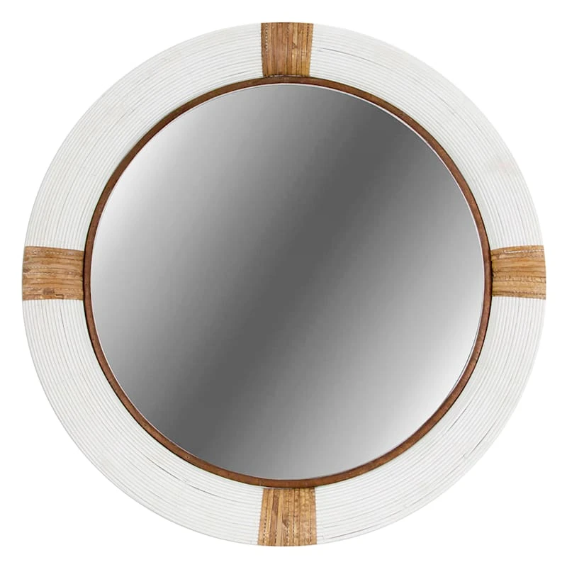 Ty Pennington Nautical Round Wall Mirror, 24" 3 Ty Pennington Nautical Round Wall Mirror, 24"