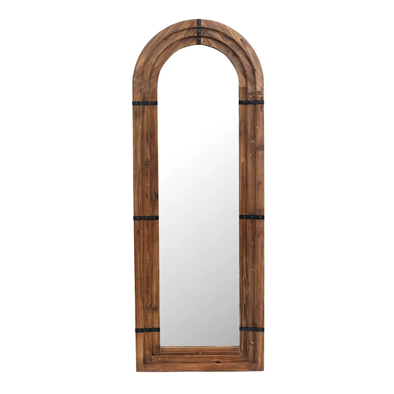 Ty Pennington Wood Arch Leaner Mirror, 25x68 3 Ty Pennington Wood Arch Leaner Mirror, 25x68