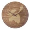 Ty Pennington Wooden Deer Wall Clock, 16" -Athome Sales ty pennington wooden deer wall clock 16