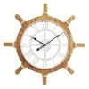 Ty Pennington Wooden Ships Wheel Wall Clock, 24"