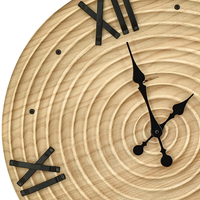 Ty Pennington Wooden Wall Clock, 24" 4 Ty Pennington Wooden Wall Clock, 24" - Image 2