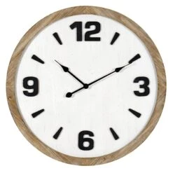 Ty Pennington Wooden Wall Clock, 28"