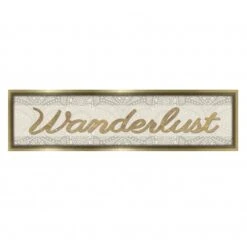 Wanderlust Wall Sign, 8x30