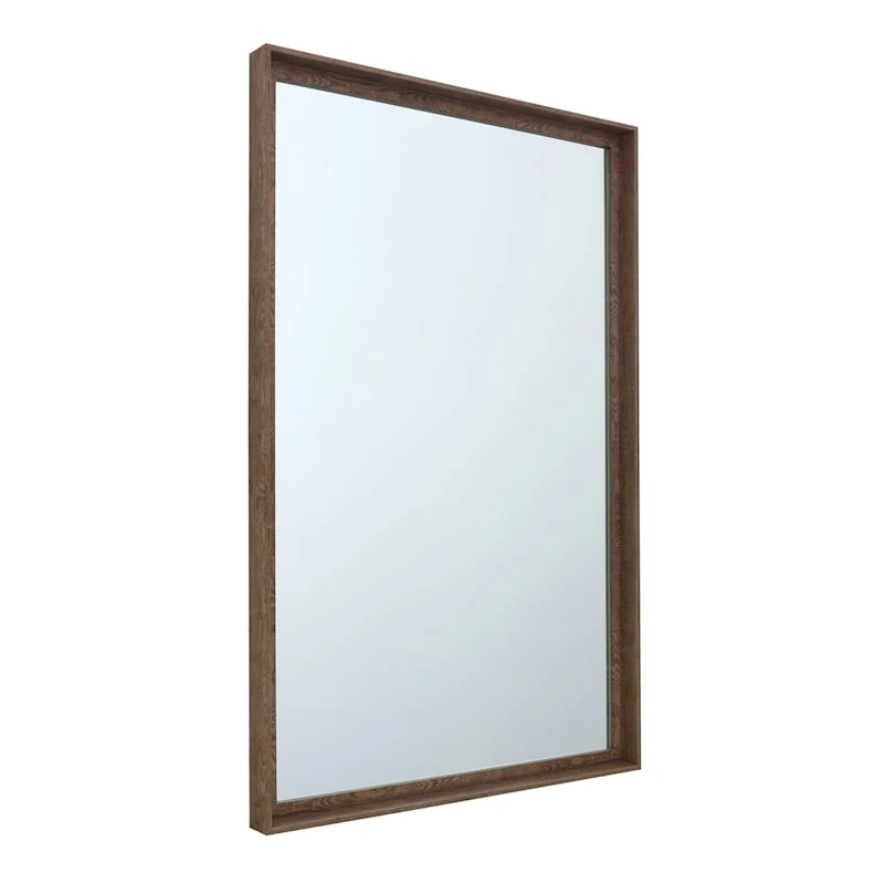 Warm Walnut Wall Mirror, 24x36 4 Warm Walnut Wall Mirror, 24x36 - Image 2