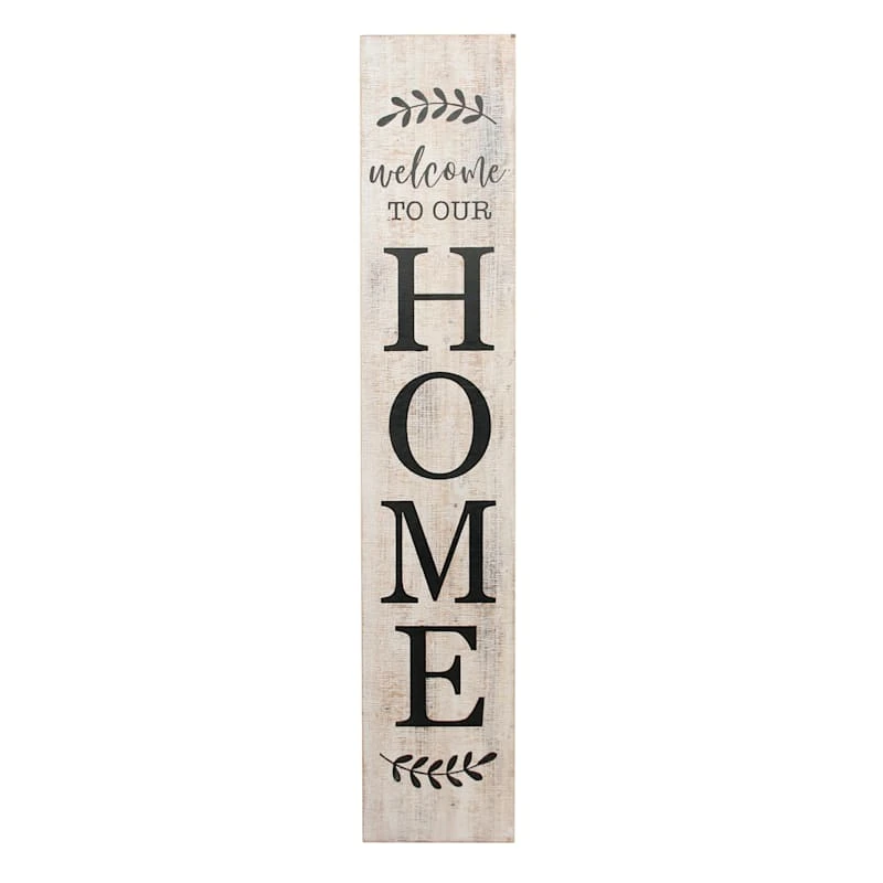 Welcome To Our Home Wooden Wall Sign, 12x63 3 Welcome To Our Home Wooden Wall Sign, 12x63