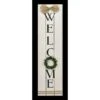 Welcome Wood Plank Sign With 3D Accents, 8x32