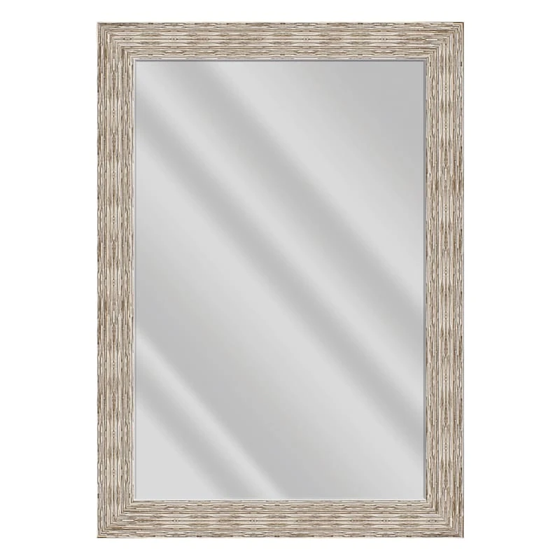 Weston Brown & Antique White Framed Wall Mirror, 31x43 3 Weston Brown & Antique White Framed Wall Mirror, 31x43
