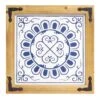 White & Blue Wooden Wall Decor, 20" -Athome Sales white blue wooden wall decor 20