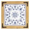 White & Blue Wooden Wall Decor, 20" -Athome Sales white blue wooden wall decor 20 2